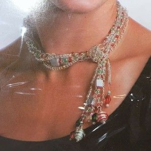 Annie's Simply Beads Jewelry Making Kit Christmas Ensemble Necklace & Earrings